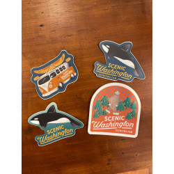 Scenic Washington 4-sticker...